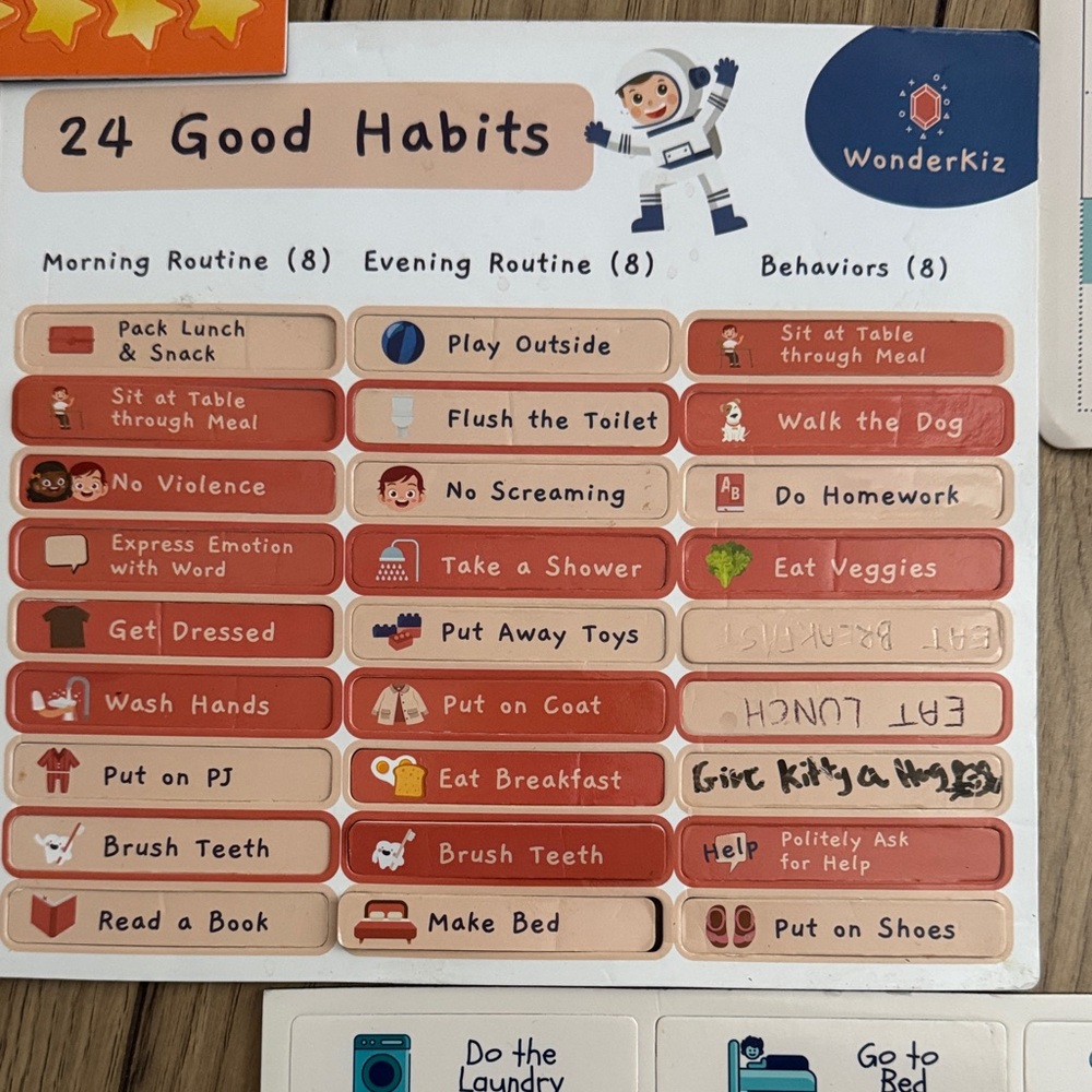 Magnetic Reward Behaviour Chart  Set with Colorful Icons - Picture 5 of 8